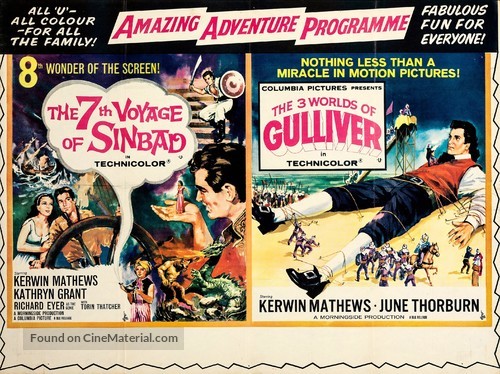 The 7th Voyage of Sinbad - British Combo movie poster