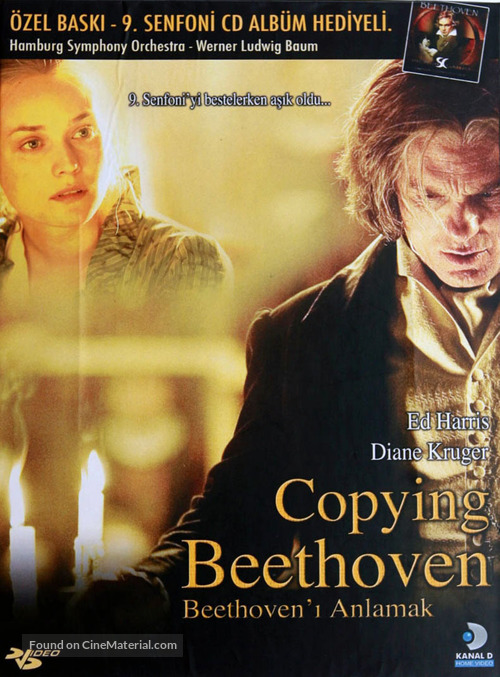 Copying Beethoven - Turkish Movie Poster