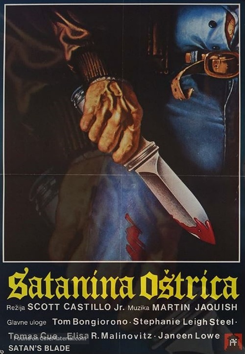 Satan&#039;s Blade - Yugoslav Movie Poster