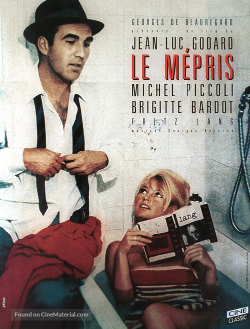 Le m&eacute;pris - French Movie Poster