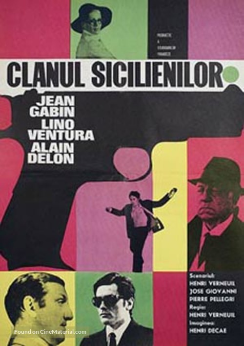 Le clan des Siciliens - Romanian Movie Poster