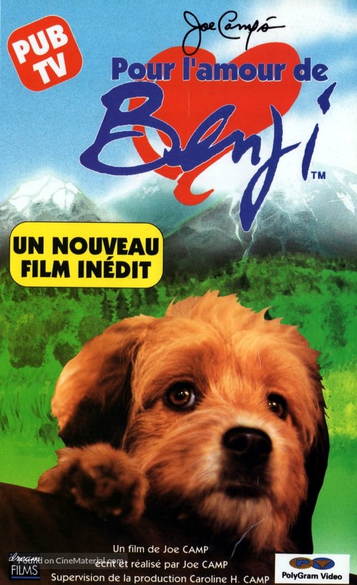 For the Love of Benji - French VHS movie cover