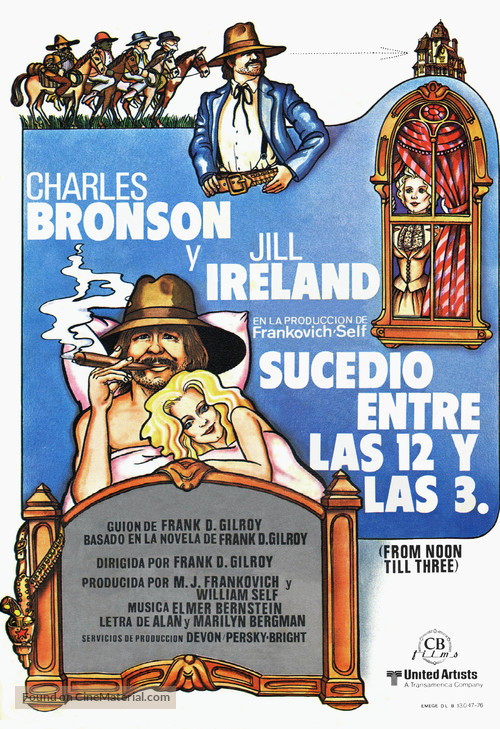 From Noon Till Three - Spanish Movie Poster