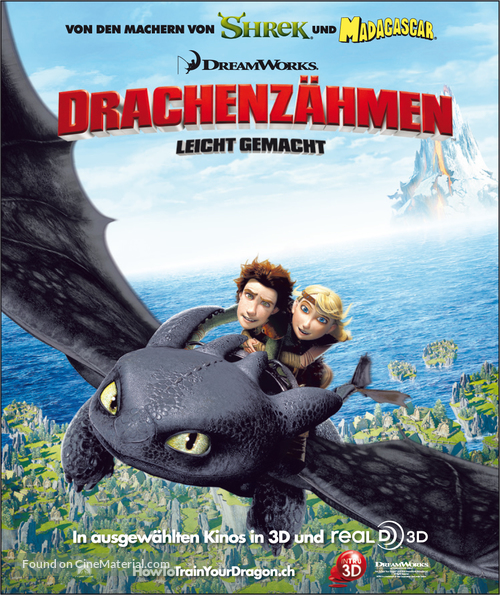 How to Train Your Dragon - Swiss Movie Poster