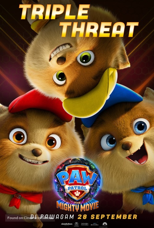 PAW Patrol: The Mighty Movie - Malaysian Movie Poster