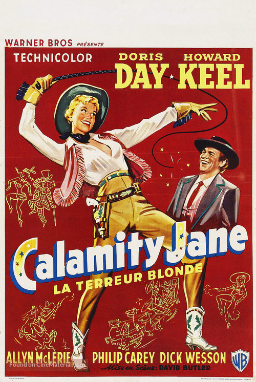 Calamity Jane - Belgian Movie Poster