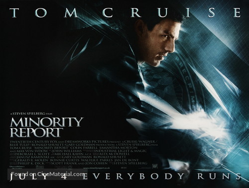Minority Report - British Movie Poster