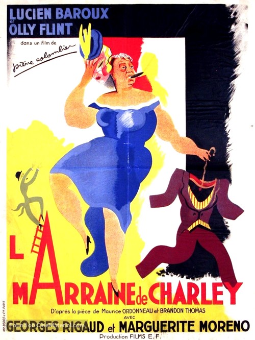 La marraine de Charley - French Movie Poster