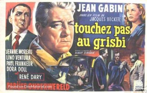 Touchez pas au grisbi - Belgian Movie Poster