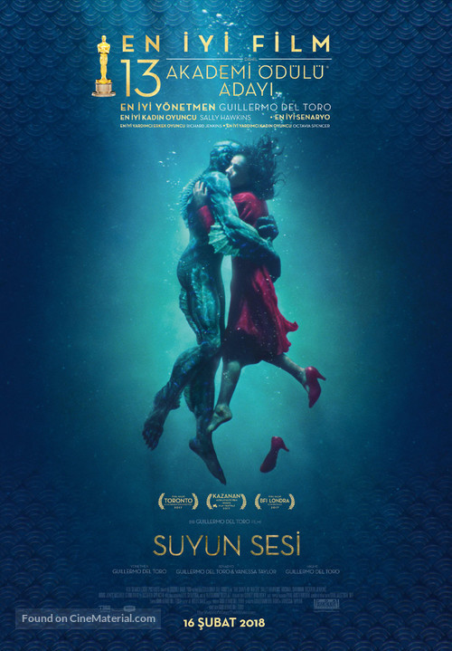 The Shape of Water - Turkish Movie Poster