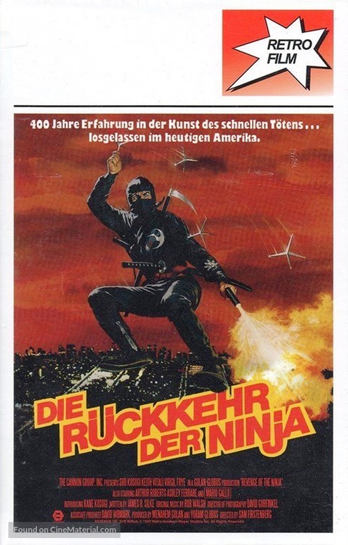 Revenge Of The Ninja - German DVD movie cover
