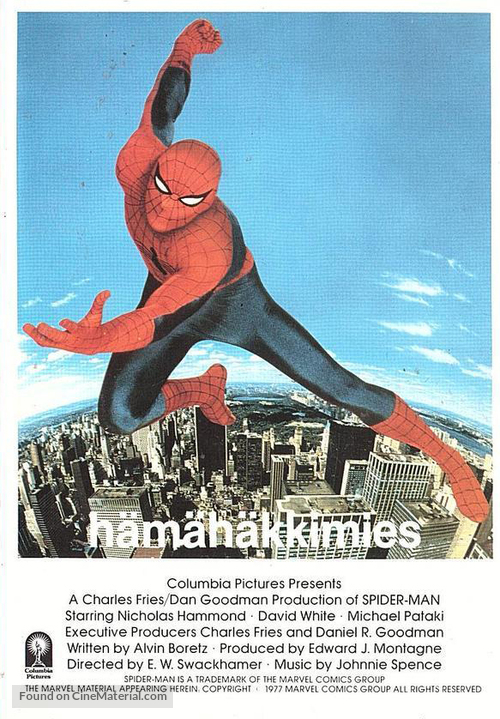 &quot;The Amazing Spider-Man&quot; - Finnish VHS movie cover