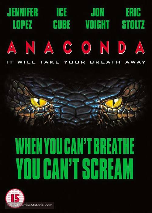 Anaconda - British DVD movie cover