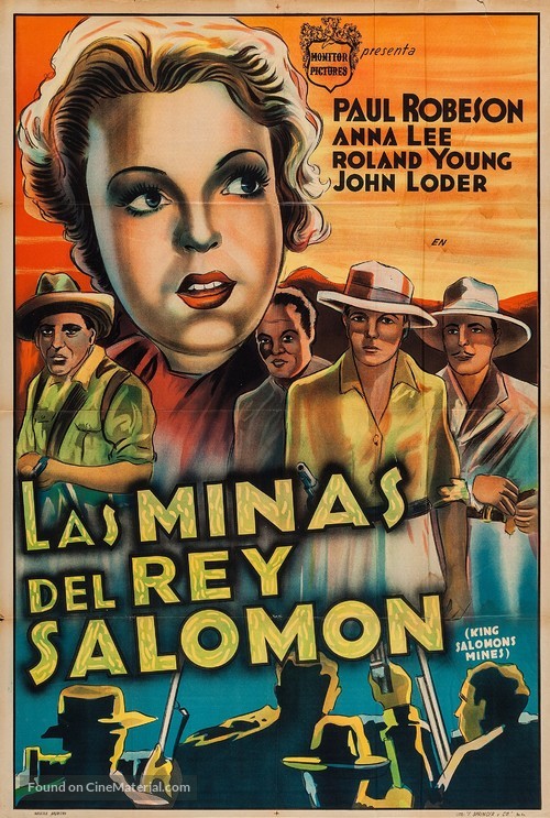 King Solomon&#039;s Mines - Argentinian Movie Poster