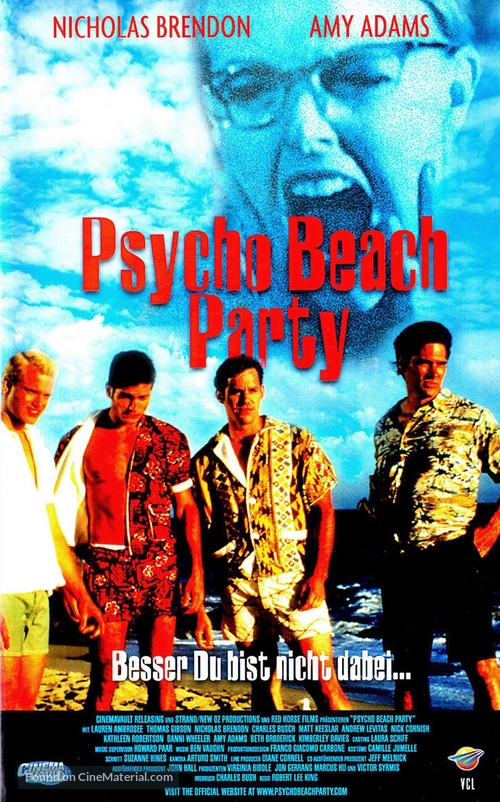 Psycho Beach Party - German VHS movie cover