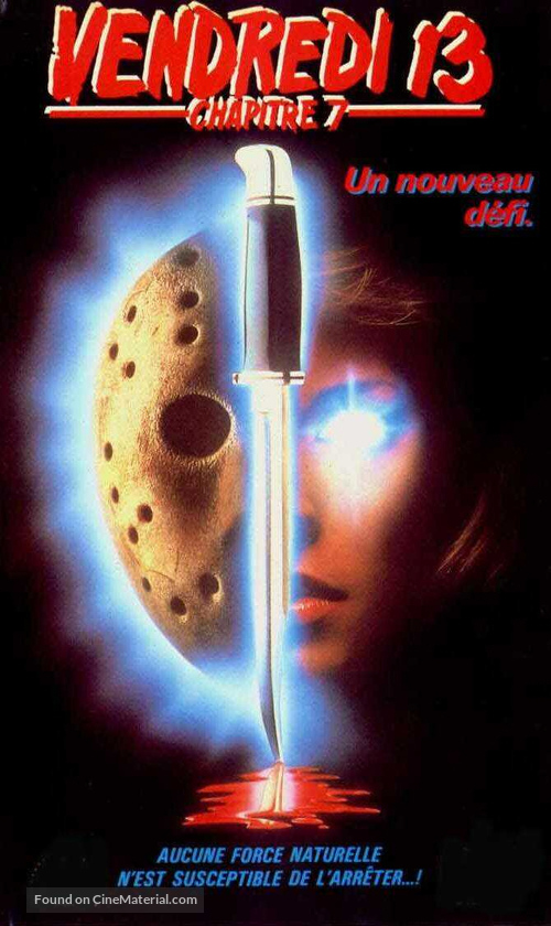 Friday the 13th Part VII: The New Blood - French VHS movie cover