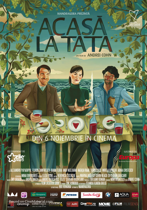 Acasa la tata - Romanian Movie Poster