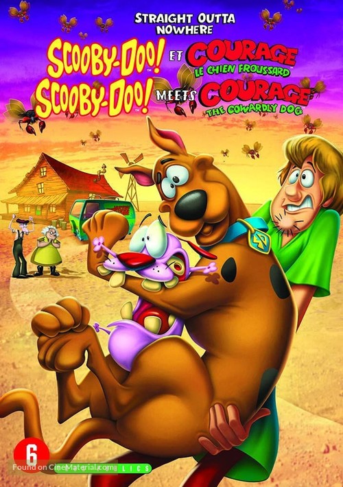 Straight Outta Nowhere: Scooby-Doo! Meets Courage the Cowardly Dog - Belgian DVD movie cover