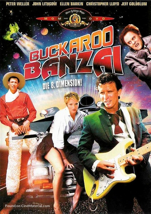 The Adventures of Buckaroo Banzai Across the 8th Dimension - German DVD movie cover