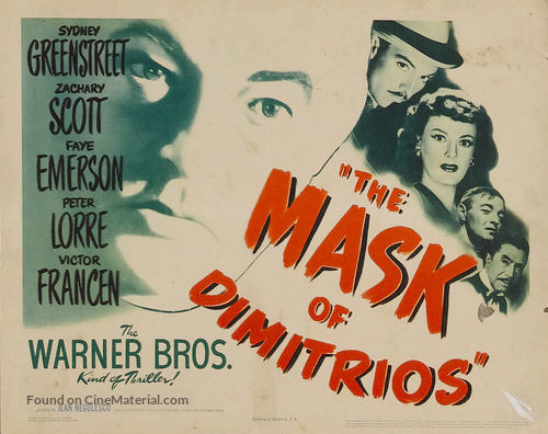 The Mask of Dimitrios - Movie Poster