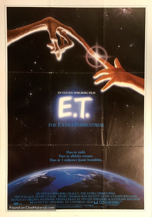 E.T. The Extra-Terrestrial - Swedish Movie Poster