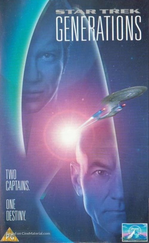 Star Trek: Generations - British VHS movie cover