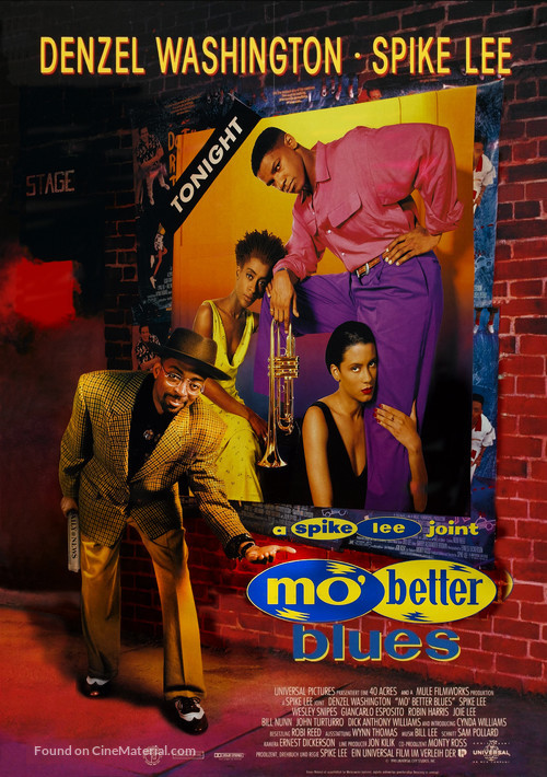 Mo Better Blues - German Movie Poster