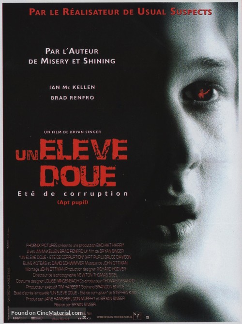 Apt Pupil - French Movie Poster