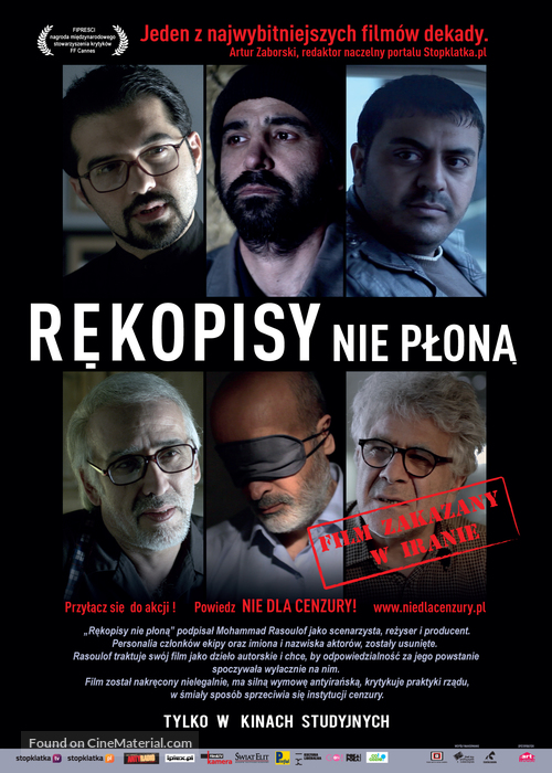 Dast-neveshtehaa nemisoosand - Polish Movie Poster
