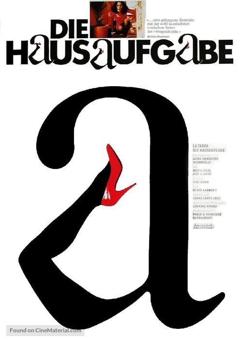 La tarea - German Movie Poster