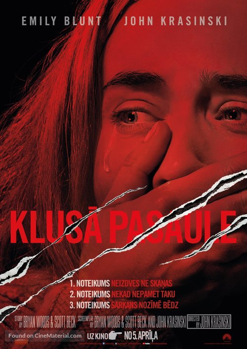 A Quiet Place - Latvian Movie Poster