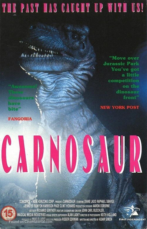 Carnosaur - British VHS movie cover