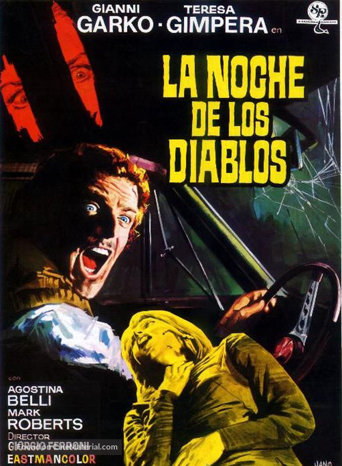 La notte dei diavoli - Spanish Movie Poster