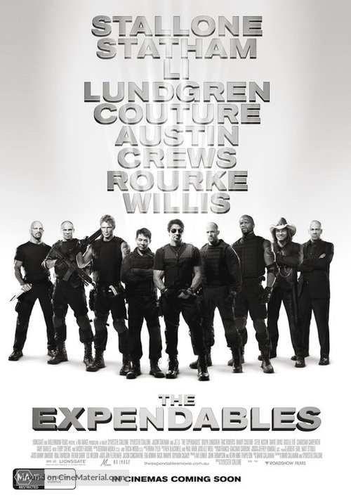 The Expendables - Australian Movie Poster