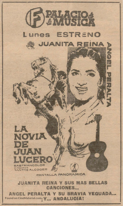 La novia de Juan Lucero - Spanish poster