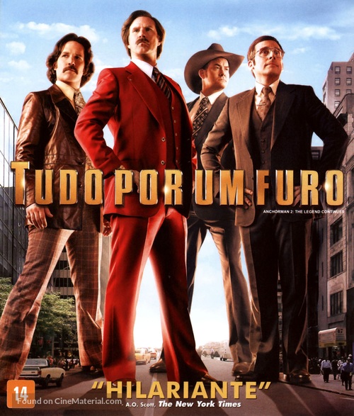 Anchorman 2: The Legend Continues - Brazilian Blu-Ray movie cover