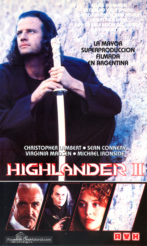 Highlander II: The Quickening - Argentinian Movie Cover