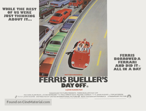 Ferris Bueller&#039;s Day Off - British Movie Poster