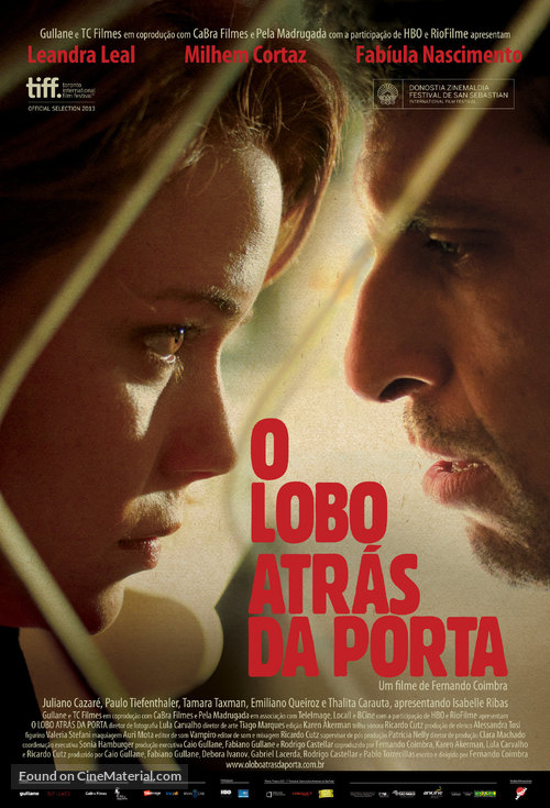 O Lobo atr&aacute;s da Porta - Brazilian Movie Poster