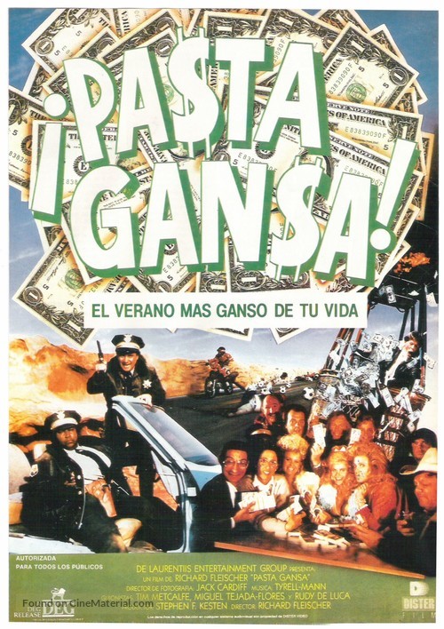 Million Dollar Mystery - Spanish Movie Poster