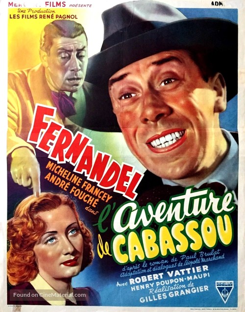 Aventure de Cabassou, L&#039; - Belgian Movie Poster