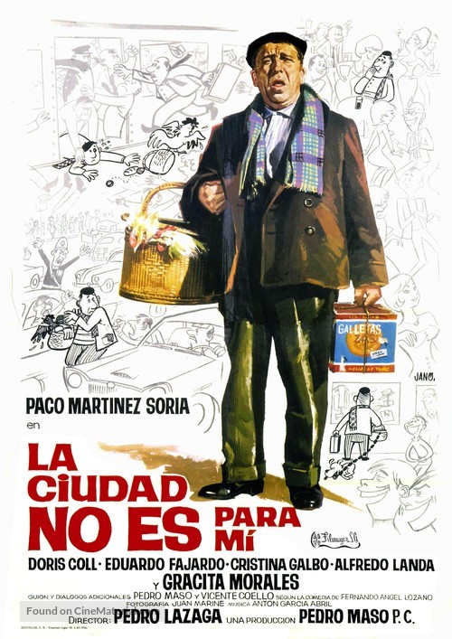 La ciudad no es para m&iacute; - Spanish Movie Poster