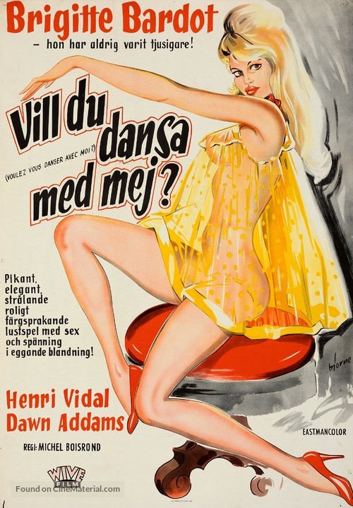 Voulez-vous danser avec moi? - Swedish Movie Poster