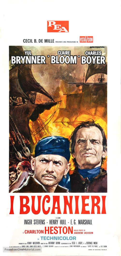 The Buccaneer - Italian Movie Poster