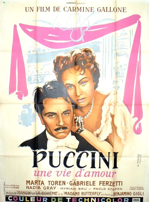 Puccini - French Movie Poster
