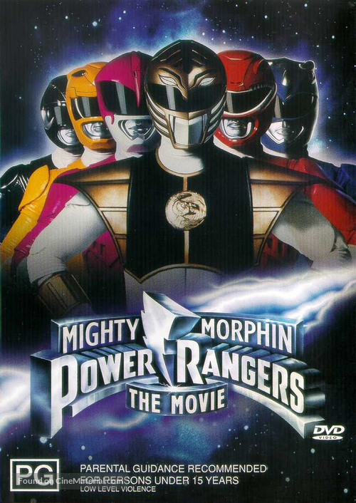 Mighty Morphin Power Rangers: The Movie - Australian DVD movie cover