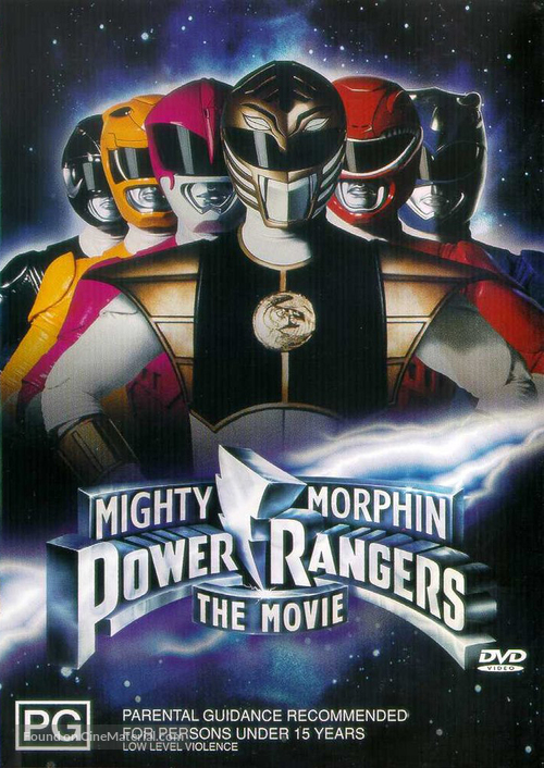 Mighty Morphin Power Rangers: The Movie - Australian DVD movie cover