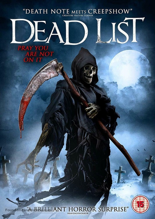 Dead List - British DVD movie cover