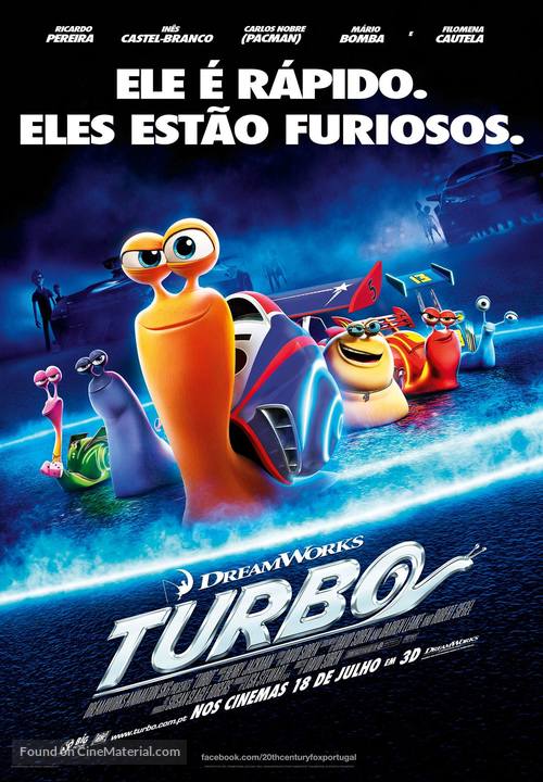 Turbo - Portuguese Movie Poster