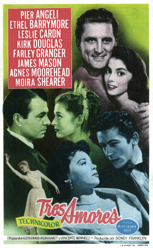 The Story of Three Loves - Spanish Movie Poster